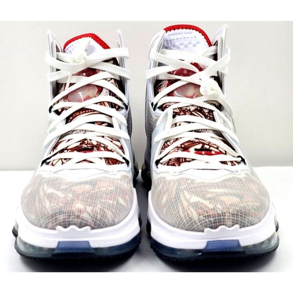 Nike LeBron XIX 19 Sketch White UNIVERSITY Red Mens Size 10 CZ0203-101 main image 9